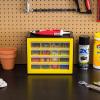 imageIRIS USA Small Drawer Organizer Storage 16Drawer Craft Cabinet for Screws Hardware Art Supplies Small Parts Nuts Bolts Nails Tool Container Drink Packet and Water Flavor Packet Organizer YellowYellow