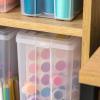 imageIRIS USA Vertical Storage Container Bin for Home ampamp Office Organization Large Tall SpaceSaving Big Capacity Stackable Plastic Organizer Box for Stationery Pantry Cosmetics ampamp More Clear 6 PackLarge