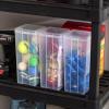 imageIRIS USA Vertical Storage Container Bin for Home ampamp Office Organization Large Tall SpaceSaving Big Capacity Stackable Plastic Organizer Box for Stationery Pantry Cosmetics ampamp More Clear 6 PackLarge