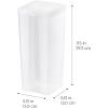 imageIRIS USA Vertical Storage Container Bin for Home ampamp Office Organization Large Tall SpaceSaving Big Capacity Stackable Plastic Organizer Box for Stationery Pantry Cosmetics ampamp More Clear 6 PackLarge