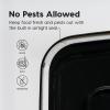 imageIRIS USA WeatherPro Airtight Dog Food Storage Container Up to 22 lbs Attachable Wheels For Dog Cat Bird and Other Pet Food Storage Bin Keep Fresh Easy Mobility BPA Free SmokeSmokeBlack