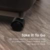 imageIRIS USA WeatherPro Airtight Dog Food Storage Container Up to 58 lbs Attachable Wheels For Dog Cat Bird and Other Pet Food Storage Bin Keep Fresh Easy Mobility BPA Free SmokeSmokeBlack