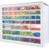 imageIRIS USA Bead Organizer Storage Bin Drawer Cabinet 64Drawer Plastic Organization Chest for Screws Bolts Nails Hardware Small Parts Electronics Charm Tools Scrapbook Art Craft Hobby Supplies  WhiteWhite