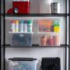 imageIRIS USA 20Pack Storage Bins with Lids 6 Quart Shoe Boxes Clear Stackable Containers Organize Shoes Closet Shelves Classroom Organization Teacher Tools Game Storage  BPAFree Plastic25 Qt  4 Pack