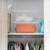 imageIRIS USA 20Pack Storage Bins with Lids 6 Quart Shoe Boxes Clear Stackable Containers Organize Shoes Closet Shelves Classroom Organization Teacher Tools Game Storage  BPAFree Plastic15 Qt  4 Pack