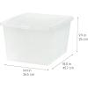 imageIRIS USA 20Pack Storage Bins with Lids 6 Quart Shoe Boxes Clear Stackable Containers Organize Shoes Closet Shelves Classroom Organization Teacher Tools Game Storage  BPAFree Plastic25 Qt  4 Pack