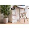 imageIRIS USA 27 Qt Plastic Under Bed Storage Stackable Organizer Bin Container with Sliding Organizer Drawers 4Pack MultiPurpose for Clothes Shoes Clothing Bedding White17 Qt  4 Pack