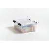 imageIRIS USA 32 Quart WEATHERPRO Plastic Storage Box with Durable Lid and Seal and Secure Latching Buckles Clear with Black Buckles 6 Pack30 Qt  Single
