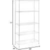 imageIRIS USA 5 Shelf Wire Storage Unit SilverSilver