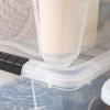 imageIRIS USA 6 Qt Stackable Plastic Storage Bins with Lids 10 Pack  BPAFree Made in USA  SeeThrough Organizing Solution Latches Durable Nestable Containers Secure Pull Handle  Clear32 Qt  4 Pack