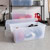 imageIRIS USA 6 Qt Stackable Plastic Storage Bins with Lids 10 Pack  BPAFree Made in USA  SeeThrough Organizing Solution Latches Durable Nestable Containers Secure Pull Handle  Clear91 Qt  4 Pack