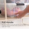 imageIRIS USA 6 Qt Stackable Plastic Storage Bins with Lids 10 Pack  BPAFree Made in USA  SeeThrough Organizing Solution Latches Durable Nestable Containers Secure Pull Handle  Clear32 Qt  4 Pack
