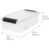 imageIRIS USA 6 Qt Stackable Plastic Storage Bins with Lids 10 Pack  BPAFree Made in USA  SeeThrough Organizing Solution Latches Durable Nestable Containers Secure Pull Handle  Clear6 Qt  10 Pack