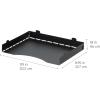 imageIRIS USA Medium Portable Desktop File Box with Open Lid 6 Pack Side Handles Tabs ampamp Inserts Hanging File Folders LetterSize File Magazine Newspaper Mail Document Notebook BlackBlack