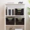 imageIRIS USA Medium Portable Desktop File Box with Open Lid 6 Pack Side Handles Tabs ampamp Inserts Hanging File Folders LetterSize File Magazine Newspaper Mail Document Notebook BlackBlack