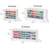 imageIRIS USA Screw Tool Organizer Small Parts Cabinet Chest 36Drawer Hardware Electronics Nuts Bolts Storage Drawers Organization Toolbox Garage Craft Business Teacher Beads Scrapbook Art Hobby  White10 Drawer  2 Pack