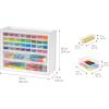 imageIRIS USA Screw Tool Organizer Small Parts Cabinet Chest 36Drawer Hardware Electronics Nuts Bolts Storage Drawers Organization Toolbox Garage Craft Business Teacher Beads Scrapbook Art Hobby  White36 Drawer