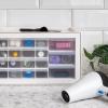imageIRIS USA Screw Tool Organizer Small Parts Cabinet Chest 36Drawer Hardware Electronics Nuts Bolts Storage Drawers Organization Toolbox Garage Craft Business Teacher Beads Scrapbook Art Hobby  White26 Drawer
