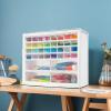 imageIRIS USA Screw Tool Organizer Small Parts Cabinet Chest 36Drawer Hardware Electronics Nuts Bolts Storage Drawers Organization Toolbox Garage Craft Business Teacher Beads Scrapbook Art Hobby  White36 Drawer
