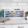 imageIRIS USA Screw Tool Organizer Small Parts Cabinet Chest 36Drawer Hardware Electronics Nuts Bolts Storage Drawers Organization Toolbox Garage Craft Business Teacher Beads Scrapbook Art Hobby  White26 Drawer