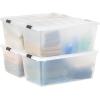 imageIRIS USA 6 Qt Stackable Plastic Storage Bins with Lids 10 Pack  BPAFree Made in USA  SeeThrough Organizing Solution Latches Durable Nestable Containers Secure Pull Handle  Clear91 Qt  4 Pack