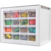 imageIRIS USA Screw Tool Organizer Small Parts Cabinet Chest 36Drawer Hardware Electronics Nuts Bolts Storage Drawers Organization Toolbox Garage Craft Business Teacher Beads Scrapbook Art Hobby  White16 Drawer