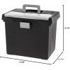 imageIRIS Portable Letter Size File Box wOrganizer Lid Black