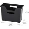 imageIRIS USA 35 Qt Plastic File Box with Lid File Organizer for LetterLegal File 4 Pack Black  Medium Portable Desktop File Box with Open Lid for Letter Size Hanging File Folders 6 Pack BlackFile Box with Lid  Medium Open Lid  BlackBlack