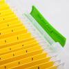 imageIRIS USA File Box File Organizer w Hinged Split Latching Lid for LetterLegal File Water Resistant Document Box BPAFree Plastic Storage Bin Tote Organizer Stackable Nestable Pearl 44 Qt 5PackClearGreen  4 Pack