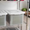 imageIRIS USA File Box Plastic File Boxes With Lids Document Organizer for LetterLegal File Document Box Storage Bin For Hanging Files Secure Latching Lid Stackable BPAFree Clear 35 Qt 1 PackClear