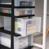imageIRIS USA Plastic Drawer Storage Organizer Rolling Cart with Wheels Casters 10Drawers for Classroom Art Craft Supplies Dresser Closet Bathroom Dorm Bedroom Laundry Room BlackClearBlack