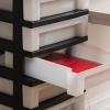 imageIRIS USA Plastic Drawer Storage Organizer Rolling Cart with Wheels Casters 6Drawers for Classroom Art Craft Supplies Dresser Closet Bathroom Dorm Bedroom Laundry Room BlackPearlSingle