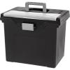 imageIRIS Portable Letter Size File Box wOrganizer Lid Black