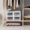 imageIRIS USA 47 Qt Plastic Drawer Storage Organizer Stacking Drawers 2Pack Stackable Unit with Sliding Drawer for Clothes Bedroom Kitchen Under Sink Pantry Craft Room Bathroom Dorm Office White6 Qt