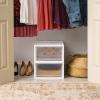 imageIRIS USA 47 Qt Plastic Drawer Storage Organizer Stacking Drawers 2Pack Stackable Unit with Sliding Drawer for Clothes Bedroom Kitchen Under Sink Pantry Craft Room Bathroom Dorm Office White30 Qt