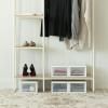 imageIRIS USA 47 Qt Plastic Drawer Storage Organizer Stacking Drawers 2Pack Stackable Unit with Sliding Drawer for Clothes Bedroom Kitchen Under Sink Pantry Craft Room Bathroom Dorm Office White6 Qt
