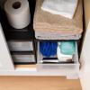 imageIRIS USA 47 Qt Plastic Drawer Storage Organizer Stacking Drawers 2Pack Stackable Unit with Sliding Drawer for Clothes Bedroom Kitchen Under Sink Pantry Craft Room Bathroom Dorm Office BlackBlack