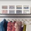 imageIRIS USA 6 Qt Plastic Drawer Storage Organizer Stacking Drawers 8Pack Stackable Unit with Sliding Drawer for Clothes Bedroom Kitchen Under Sink Pantry Craft Room Bathroom Dorm Office White