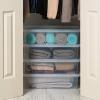 imageIRIS USA 6Pack Storage Bins with Lids 28 Quart Clear Stackable Containers Box Organize Shoes Closet Shelves Clothes Blankets Towels  BPAFree Plastic28 Qt  6 Pack