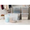 imageIRIS USA 6Pack Storage Bins with Lids 28 Quart Clear Stackable Containers Box Organize Shoes Closet Shelves Clothes Blankets Towels  BPAFree Plastic68 Qt  6 Pack