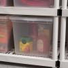 imageIRIS USA 6Pack Storage Bins with Lids 28 Quart Clear Stackable Containers Box Organize Shoes Closet Shelves Clothes Blankets Towels  BPAFree Plastic68 Qt  6 Pack