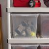 imageIRIS USA 6Pack Storage Bins with Lids 28 Quart Clear Stackable Containers Box Organize Shoes Closet Shelves Clothes Blankets Towels  BPAFree Plastic68 Qt  6 Pack