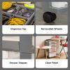imagePlastic Drawer Storage Organizer Rolling Cart with Wheels Casters 4Drawers for Classroom Art Craft Supplies Dresser Closet Bathroom Dorm Bedroom Laundry Room GrayClearGrayClear