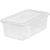 imageIRIS USA 12Pack Storage Bins with Lids 17 Quart Shoe Boxes Clear Stackable Containers Organize Shoes Closet Shelves Classroom Organization Teacher Tools Game Storage  BPAFree Plastic7 Qt  12 Pack