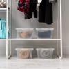 imageIRIS USA 12Pack Storage Bins with Lids 17 Quart Shoe Boxes Clear Stackable Containers Organize Shoes Closet Shelves Classroom Organization Teacher Tools Game Storage  BPAFree Plastic7 Qt  6 Pack