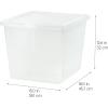 imageIRIS USA 12Pack Storage Bins with Lids 17 Quart Shoe Boxes Clear Stackable Containers Organize Shoes Closet Shelves Classroom Organization Teacher Tools Game Storage  BPAFree Plastic36 Qt  4 Pack