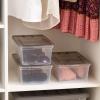 imageIRIS USA 12Pack Storage Bins with Lids 17 Quart Shoe Boxes Clear Stackable Containers Organize Shoes Closet Shelves Classroom Organization Teacher Tools Game Storage  BPAFree Plastic7 Qt  12 Pack  ClearSmoke