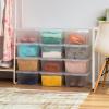 imageIRIS USA 12Pack Storage Bins with Lids 17 Quart Shoe Boxes Clear Stackable Containers Organize Shoes Closet Shelves Classroom Organization Teacher Tools Game Storage  BPAFree Plastic17 Qt  12 Pack