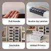 imageIRIS USA 27 Qt Stackable Plastic Storage Bins with Lids 6 Pack  BPAFree Made in USA  Discreet Organizing Solution Latches Durable Nestable Containers Secure Pull Handle  Pearl6 Qt  10 Pack