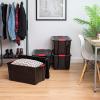 imageIRIS USA 40 Qt Stackable Plastic Storage Bins with Lids 6 Pack  BPAFree Made in USA  Garage Organizing Solution Latches Durable Nestable Containers Secure Pull Handle  BlackBlack